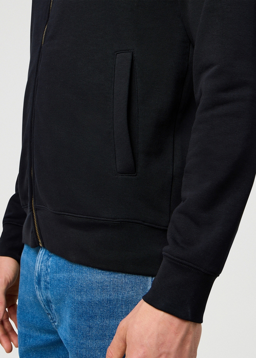 Mska Bluza Wrangler Funnel Neck Black - 112371422