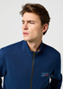 Mska Bluza Wrangler Funnel Neck Zip Navy - 112371423