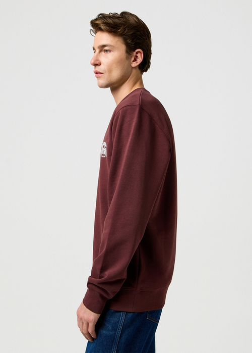 Meska Bluza Wrangler Americana Crew Decadent Chocolate - 112371680