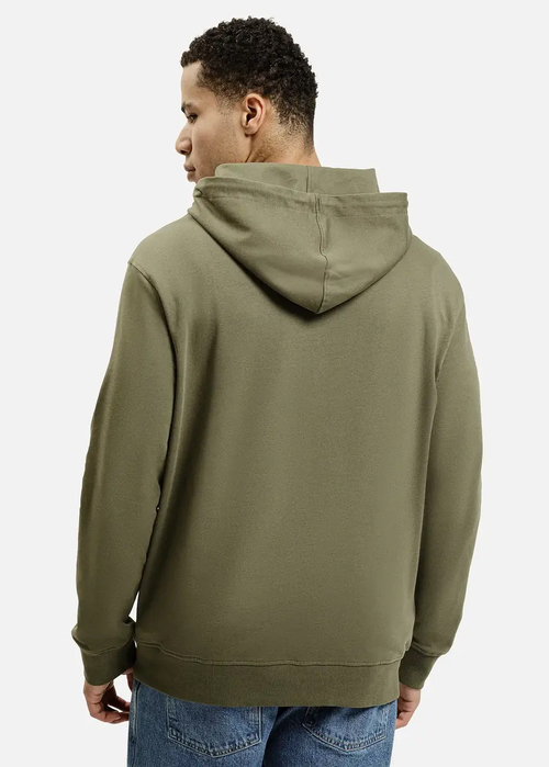 Meska Bluza Cross Jeans Hoodie Sweatshirt Dark Olive - 25444-039