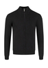 Meski Sweter Cross Jeans Halfzip Knit Black 020 - 34267-020