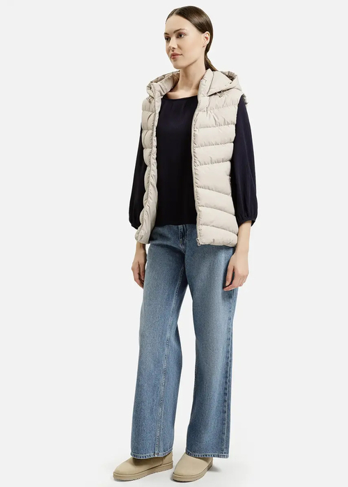 Damski Bezrekawnik Bezowy Bezrekawnik Cross Jeans - 90036-009