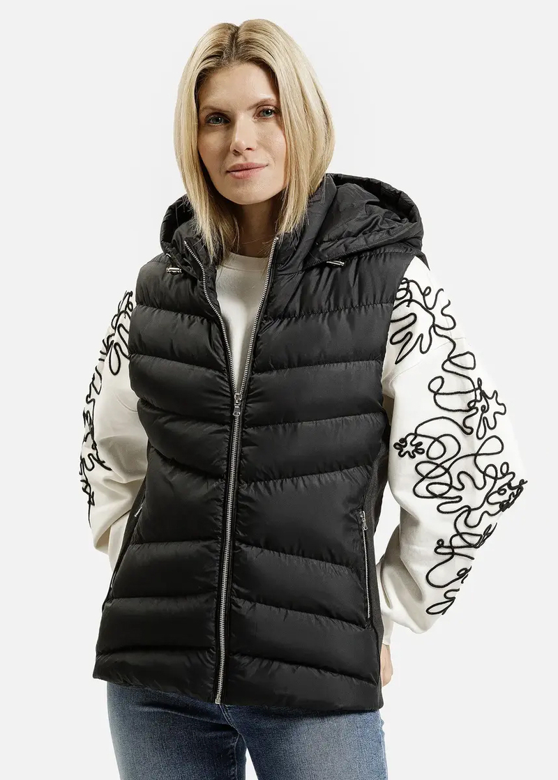 Damski Bezrkawnik Czarny Damski Bezrkawnik Cross Jeans - 90036-020