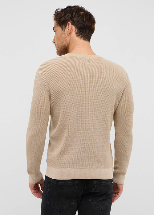 Meski Sweter Mustang Elliot Oatmeal - 1016849-4092