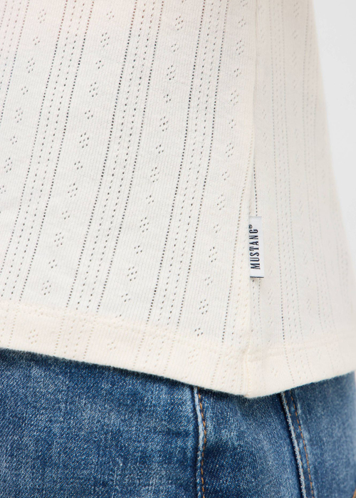 Koszulka Z Dlugim Rekawem Mustang Hope Whisper White - 1016760-2013