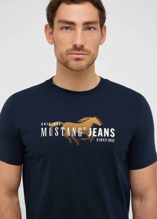 Meski T Shirt Mustang Austin Dark Sapphire - 1016854-4136