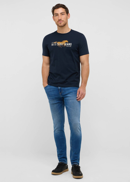 Mski T Shirt Mustang Austin Jet Black - 1016854-4188