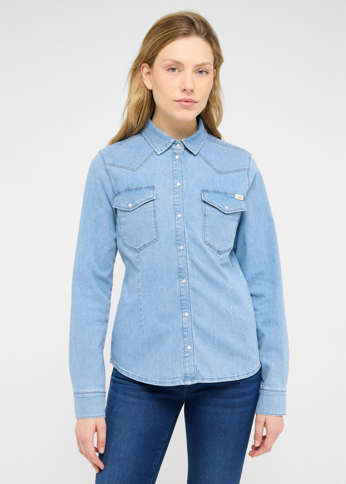 Damska Koszula Dzinsowa Mustang Cody Denim Shirt Denim Blue - 1016935-5000-400