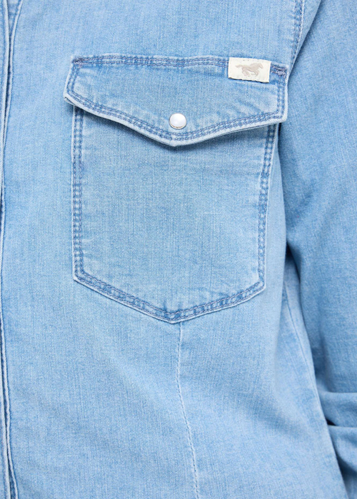 Damska Koszula Dzinsowa Mustang Cody Denim Shirt Denim Blue - 1016935-5000-400