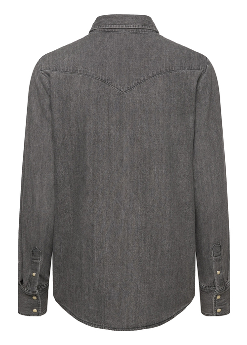 Damska Koszula Dzinsowa Lee Regular Western Shirt Asphalt Black - 112370982