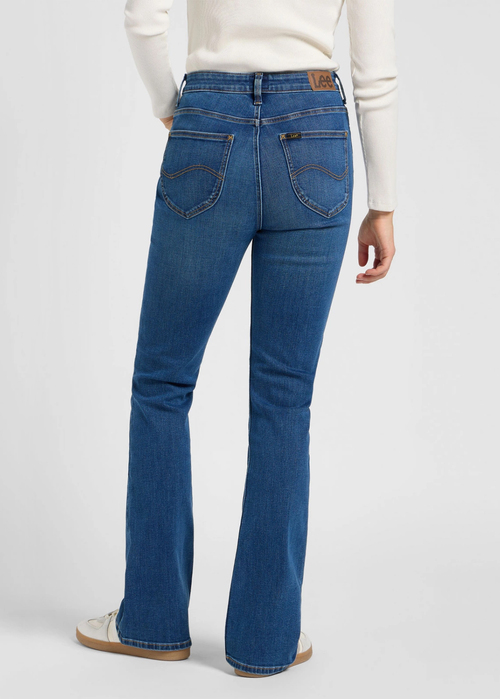 Damskie Spodnie Dzinsowe Lee Breese Boot Deep In - 112370942