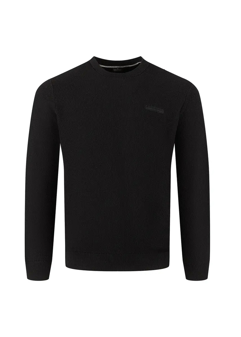 Meski Sweter Czarny Sweter Cross Jeans - 34266-020