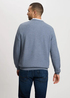Meski Sweter Cross Jeans Knitwear C Neck Blue Melange - 34266-200