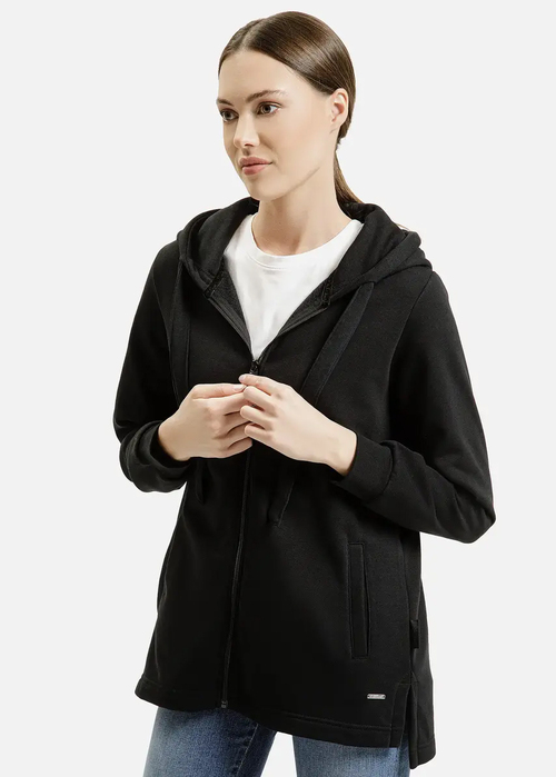 Cross Jeans Hoodie Sweatshirt - Black 65471-020
