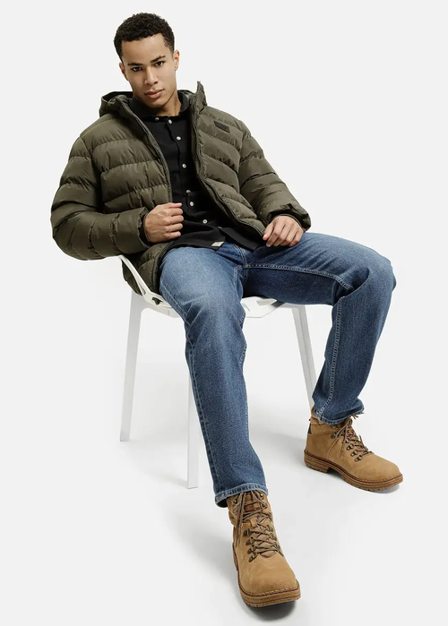 Meska Koszula Materialowe Ciemnoszara Koszula Meska Cross Jeans - 35613-021