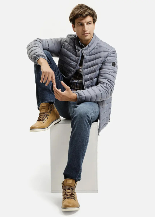 Meska Koszula Materialowe Meska Koszula Cross Jeans Brown Check - 35616-025