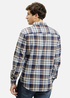 Meska Koszula Materialowe Meska Koszula Cross Jeans Brown Check - 35616-025