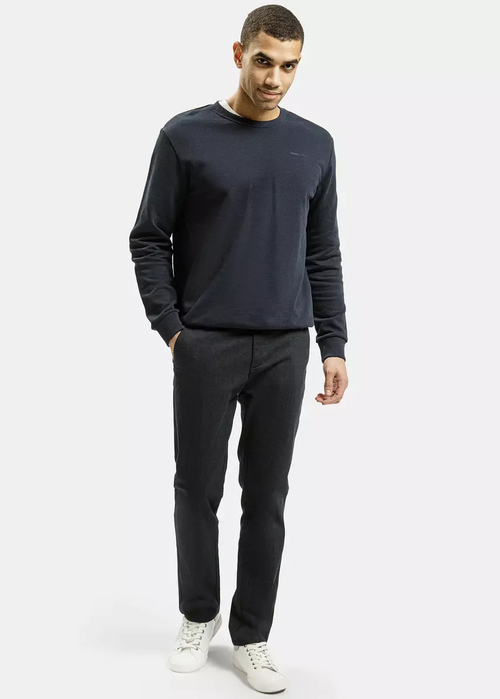 Meskie Spodnie Materialowe Ciemnoszare Chinosy Cross Jeans - F-194-281