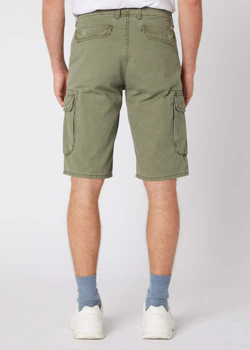Meskie Szorty Dzinsowe Wrangler Cargo Shorts Dusty Olive - W15DKC275