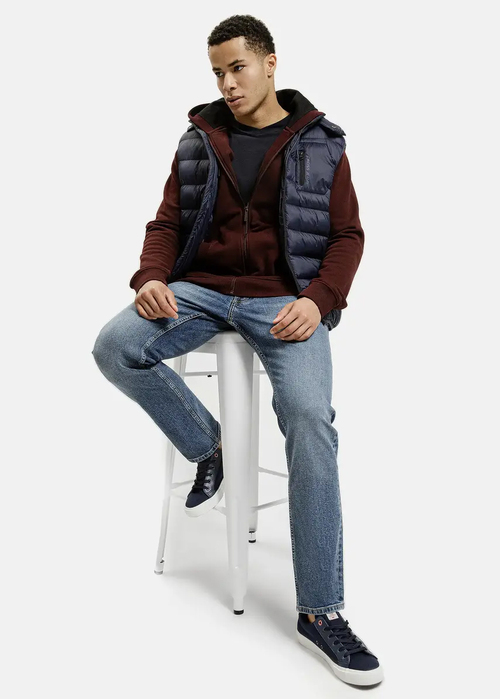 Meski Bezrekawnik Cross Jeans Vest Navy 001 - 40300-001