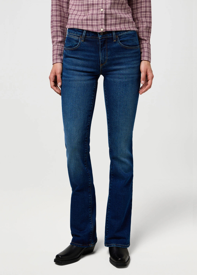 Damskie Spodnie Dzinsowe Wrangler Bootcut Misty Moonstone - 112372999