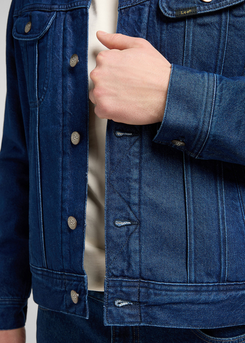 Meska Kurtka Dzinsowa Lee Sherpa Jacket Save It - 112370428