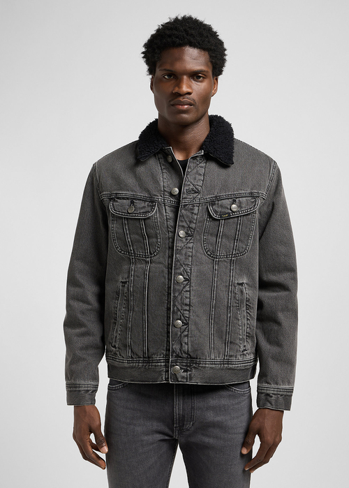 Lee Regular Sherpa Jacket - Deep Obsidian 112370427