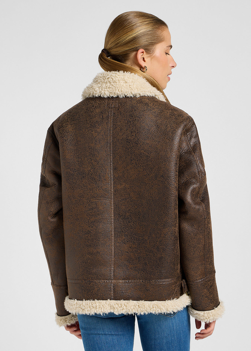 Lee Aviator Jacket Luxe Brown - 112371079