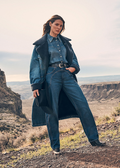 Wrangler Wrange Coat Sparkle Blue - 112370813