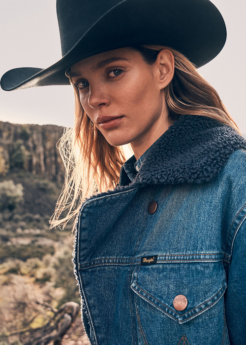 Wrangler Wrange Coat Sparkle Blue - 112370813