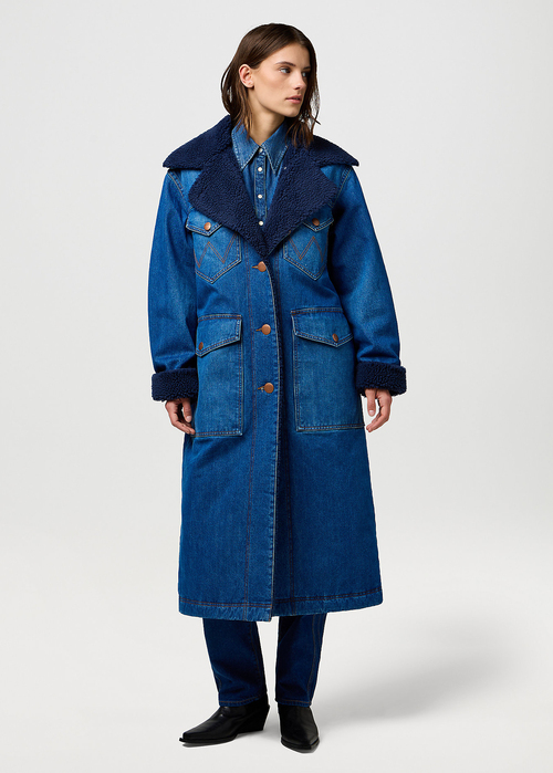 Wrangler Wrange Coat Sparkle Blue - 112370813