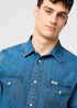 Meska Koszula Dzinsowe Wrangler Western Shirt Olive Breeze - 112371572