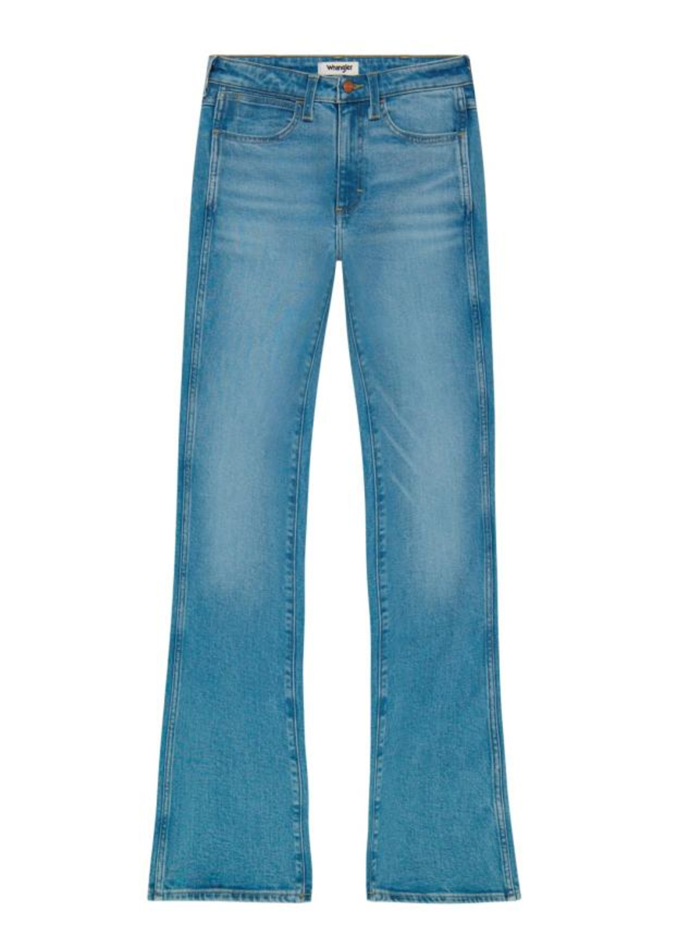 Damskie Spodnie Dzinsowe Wrangler Bootcut Misty Twilight - 112373182