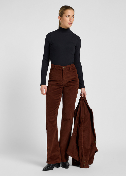 Koszulka Z Dlugim Rekawem Lee Mock Neck Black - 112370949