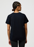 Damski T Shirt Wrangler V Neck Tee Black - 112371127