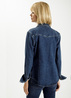 Cross Jeans Denim Shirt Mid Blue 027 - A-535-027