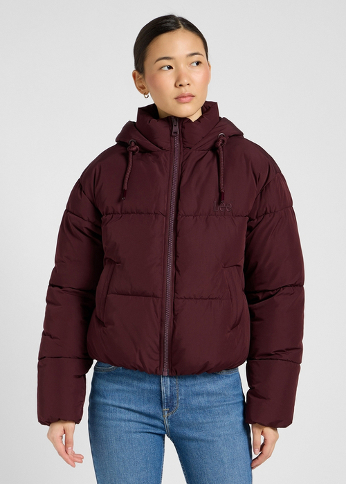 Lee Hooded Puffer Jacket Velvet Beet 112371008