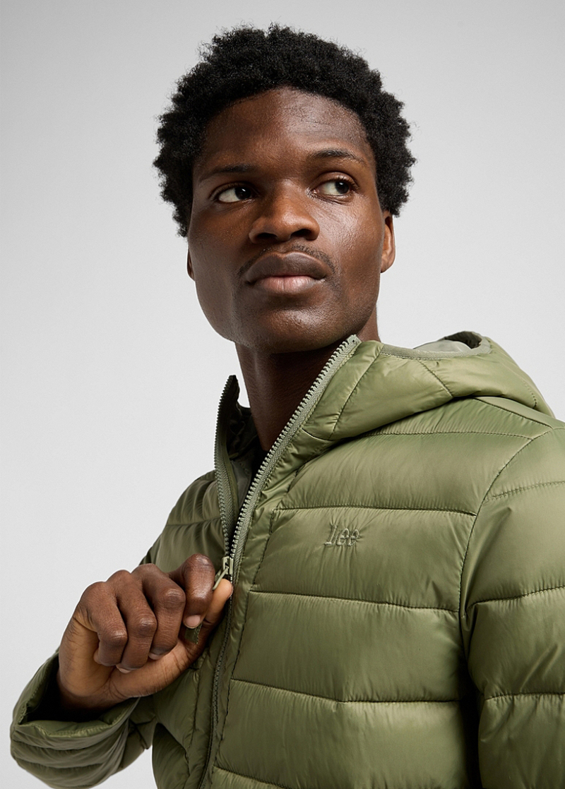 Meska Kurtka Zimowa Lee Puffer Jacket Mercantile Green - 112371660