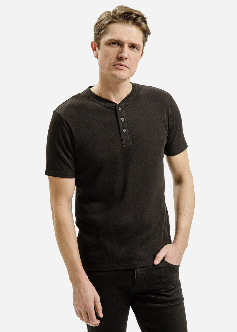 Meska Koszulka Polo Czarna Koszulka Polo Cross Jeans - 15495-020