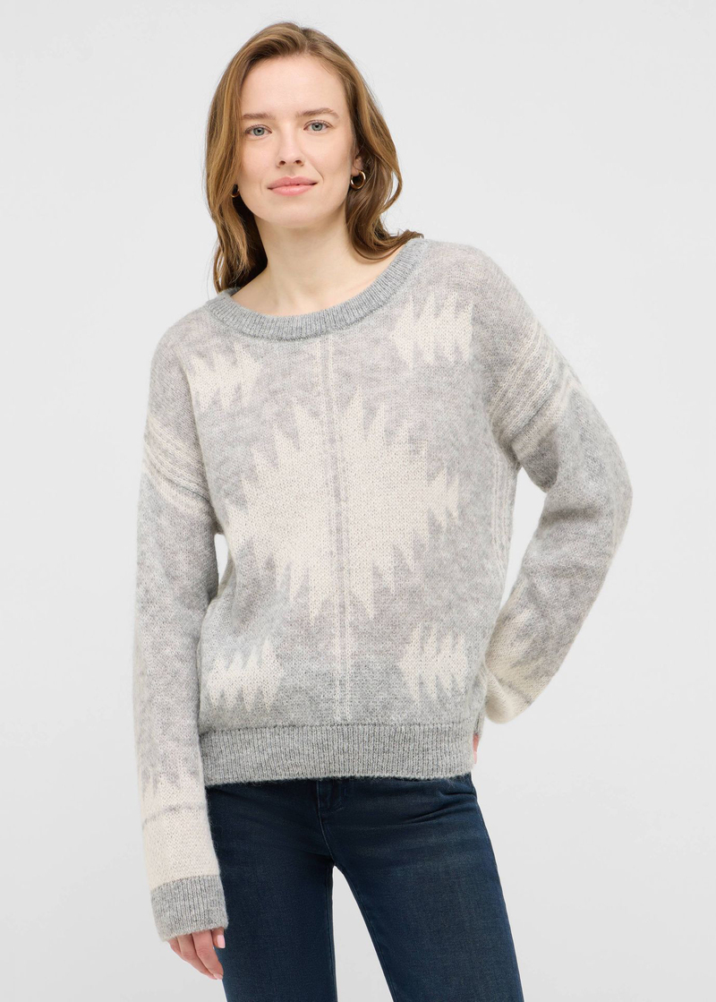 Damski Sweter Mustang Havana Mid Grey Mlange - 1016780-4140