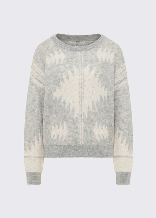 Damski Sweter Mustang Havana Mid Grey Mlange - 1016780-4140