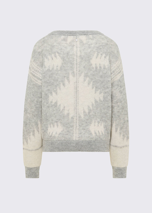 Damski Sweter Mustang Havana Mid Grey Mlange - 1016780-4140