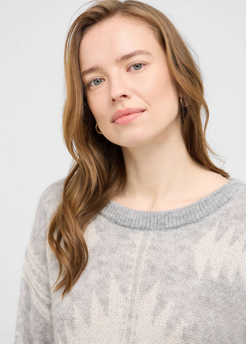 Damski Sweter Mustang Havana Mid Grey Mlange - 1016780-4140