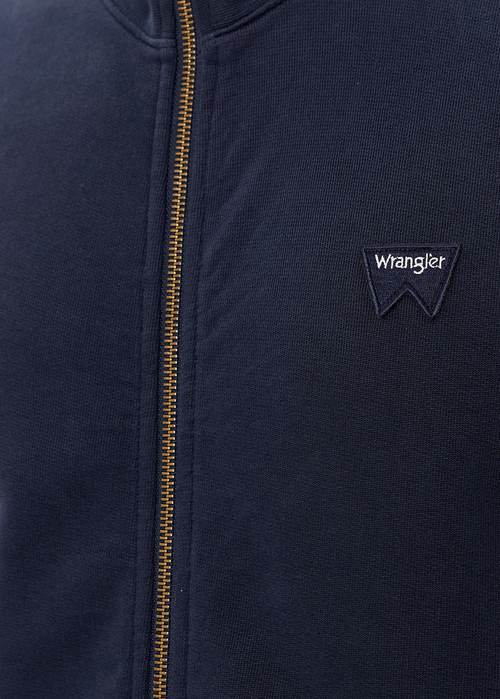 Meska Bluza Wrangler Funnel Neck Zip Navy - 112350547