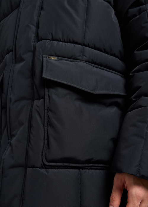 Meska Kurtka Zimowa Lee Mercury Puffer Jacket Black - 112371322