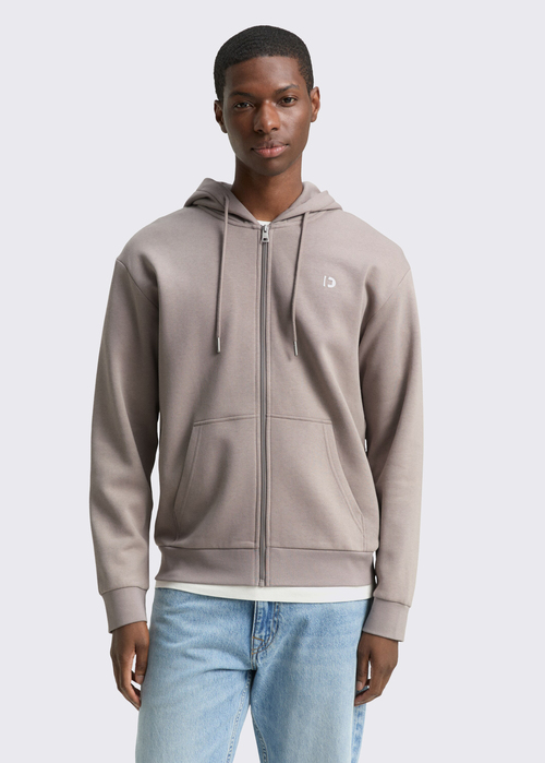 Denim Tom Tailor Hoodie Sweatshirt With Logo Print - Satellite 1048078-13316