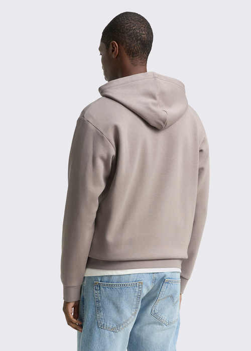 Mska Bluza Denim Tom Tailor Hoodie Sweatshirt With Logo Print Satellite - 1048078-13316