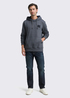 Mska Bluza Tom Tailor Hoodie Sweatshirt Navy Grindle Structure - 1048592-19932