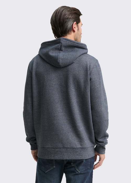 Mska Bluza Tom Tailor Hoodie Sweatshirt Navy Grindle Structure - 1048592-19932
