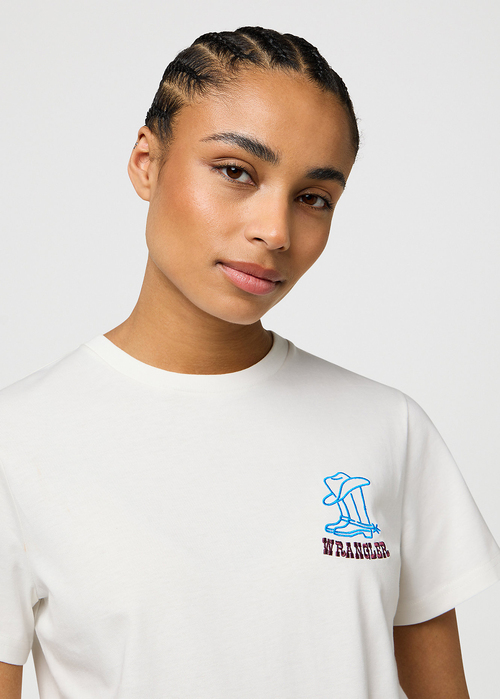 Wrangler Graphic Tee Worn White - 112370769